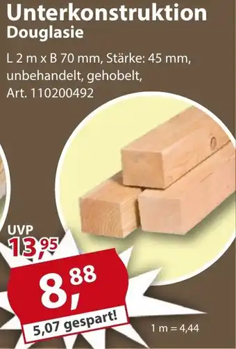 Sonderpreis Baumarkt Unterkonstruktion Douglasie Angebot