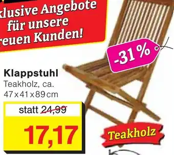 Jawoll TIM GARDEN Klappstuhl Angebot