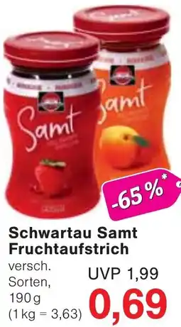 Jawoll Schwartau Samt Fruchtaufstrich Angebot