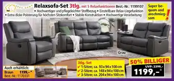 Norma Relaxsofa-Set 3tlg Angebot
