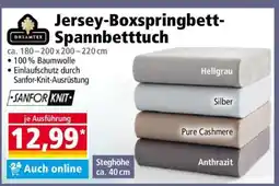 Norma Jersey-Boxspringbett-Spannbetttuch Angebot
