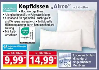 Norma Kopfkissen „Airco“ Angebot