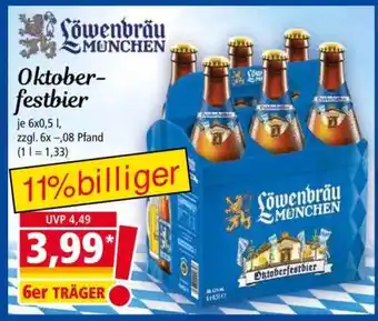 Norma Löwenbräu München Oktoberfestbier Angebot