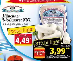 Norma Münchner Weißwurst XXL Angebot