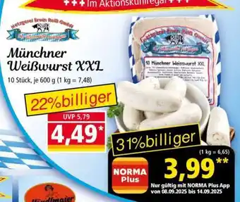 Norma Münchner Weißwurst XXL Angebot