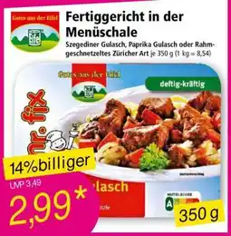 Norma Fertiggericht in der Menüschale Angebot