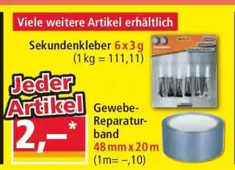 Norma Sekundenkleber 6 x 3 g Angebot