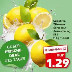 Kaufland Südafrik. Zitronen Angebot