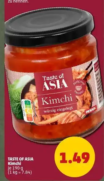 PENNY TASTE OF ASIA Kimchi Angebot