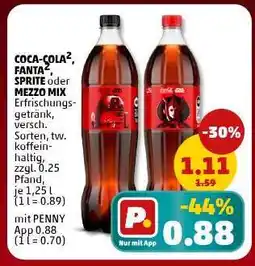 PENNY COCA-COLA², FANTA², SPRITE oder MEZZO MIX Angebot