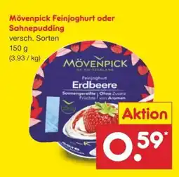 Netto Marken-Discount Mövenpick Feinjoghurt oder Sahnepudding Angebot