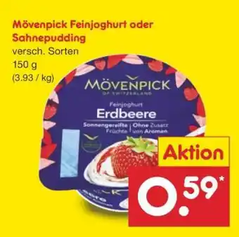 Netto Marken-Discount Mövenpick Feinjoghurt oder Sahnepudding Angebot