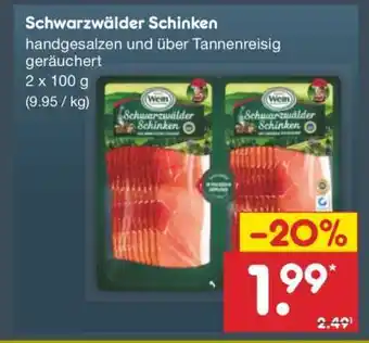 Netto Marken-Discount Schwarzwälder Schinken Angebot