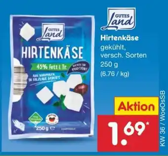Netto Marken-Discount Hirtenkäse Angebot