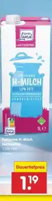 Netto Marken-Discount Fettarme H-Milch laktosefrei Angebot