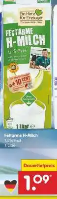 Netto Marken-Discount Fettarme H-Milch Angebot