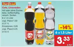 Netto Marken-Discount Cola, Limonaden Angebot