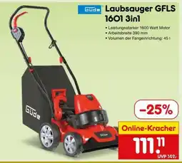 Netto Marken-Discount Laubsauger GFLS 1601 3in1 Angebot