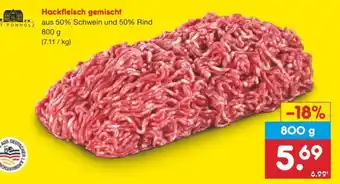 Netto Marken-Discount Hackfleisch gemischt Angebot