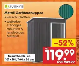 Netto Marken-Discount Metall Geräteschuppen Angebot