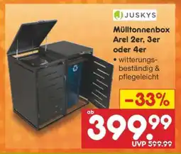 Netto Marken-Discount Mülltonnenbox Arel 2er, 3er oder 4er Angebot