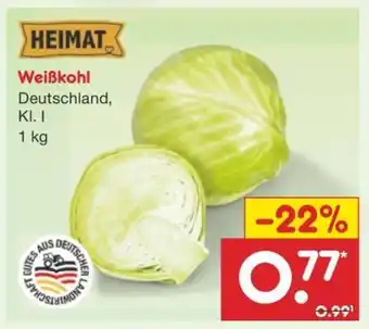 Netto Marken-Discount Weißkohl Angebot