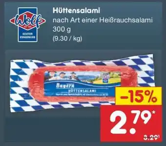 Netto Marken-Discount Hüttensalami Angebot