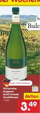 Netto Marken-Discount Winzerkeller Auggener Schäf Gutedel Qualitätswein Angebot