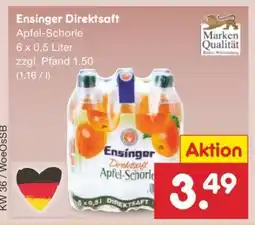 Netto Marken-Discount Ensinger Direktsaft Angebot