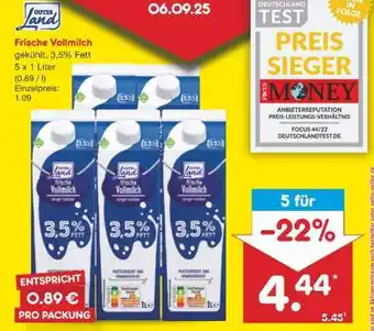 Netto Marken-Discount Frische Vollmilch Angebot