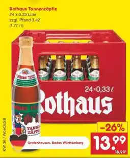 Netto Marken-Discount Rothaus Tannenzäpfle Angebot