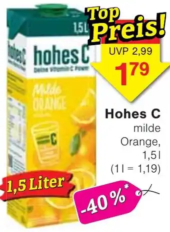 Jawoll Hohes C Angebot