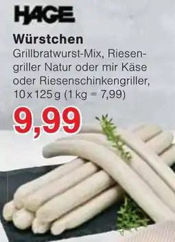 Jawoll HAGE Würstchen Angebot
