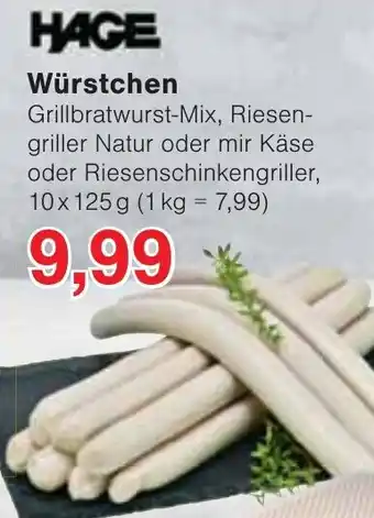 Jawoll HAGE Würstchen Angebot