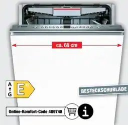 Ostermann Bosch Marken-Einbau-Geschirrspüler SMV46KX04E Angebot