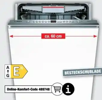 Ostermann Bosch Marken-Einbau-Geschirrspüler SMV46KX04E Angebot