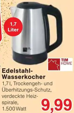 Jawoll TIM HOME Edelstahl Wasserkocher Angebot