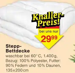 Jawoll Stepp Bettdecke Angebot