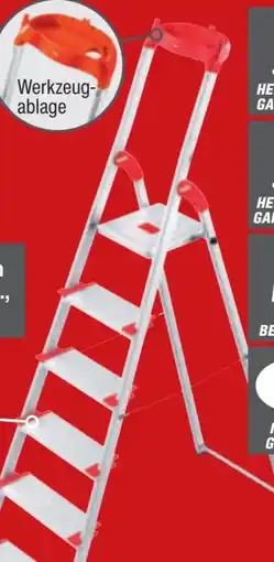 toom Baumarkt Hailo Alu-Sicherheitsleiter L81 Comfort Line Angebot