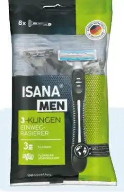 Rossmann Isana men 3-Klingen Einwegrasierer Angebot