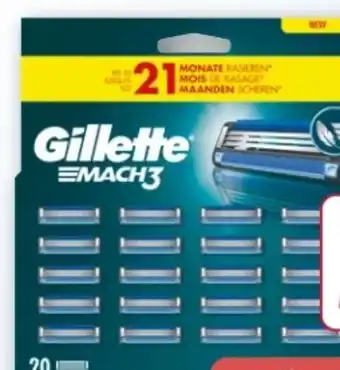 Rossmann Gillette Mach3 Rasierklingen Angebot