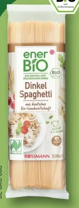 Rossmann enerBiO Dinkel Spaghetti Angebot