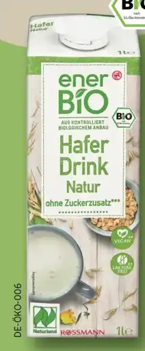 Rossmann enerBiO Hafer Drink Natur Angebot