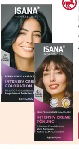 Rossmann Isana Professional Intensiv Creme Coloration Angebot