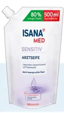 Rossmann Isana Med Arztseife Sensitiv Nachfüllbeutel Angebot