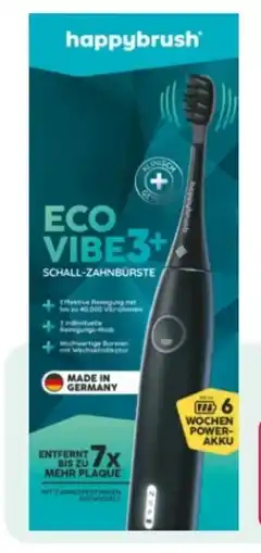 Rossmann Happybrush Schall-Zahnbürste ECO Vibe3+ Angebot