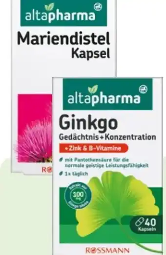 Rossmann Altapharma Mariendistel Kapsel Angebot