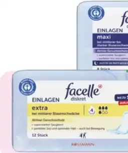 Rossmann Facelle Diskret Hygiene-Einlagen Angebot