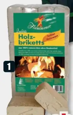 B1 Discount Baumarkt Flammenco Holzbriketts Angebot