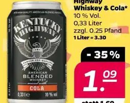 NETTO Kentucky Highway American Blended Whiskey & Cola Angebot